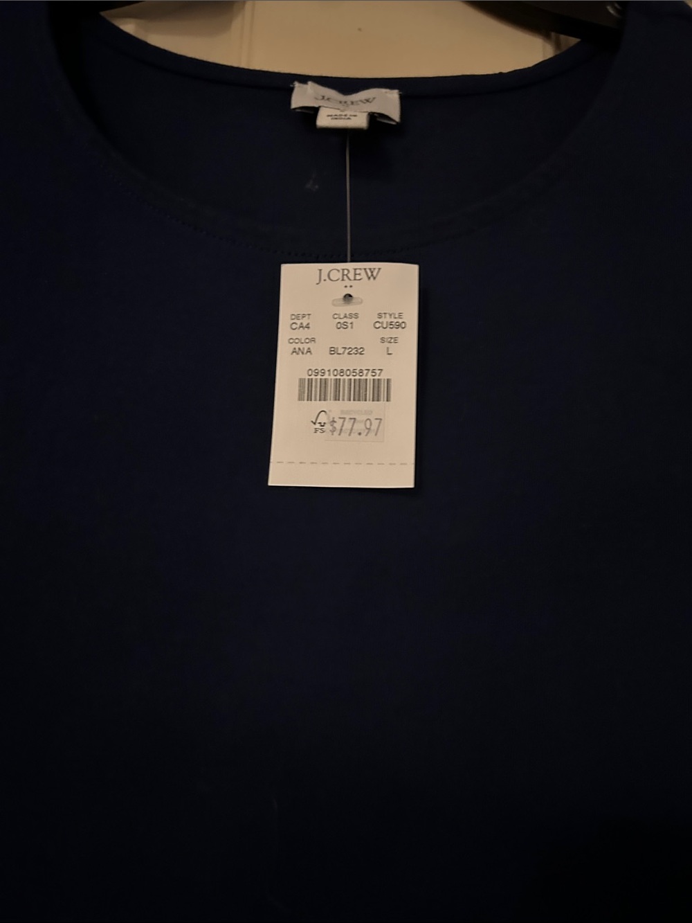 J. Crew Navy Sleeveless Eyelet-Hem Casual Dress - Picture 5 of 6